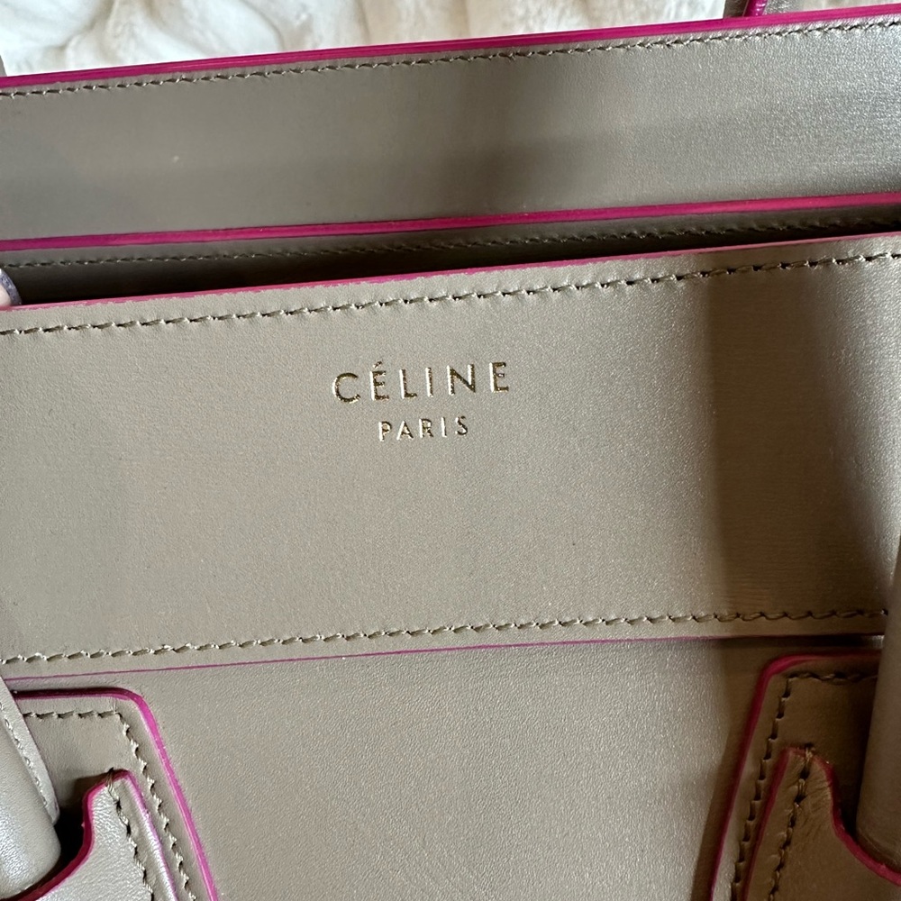 Authentic CELINE Mini Luggage Tote - Picture 8 of 14